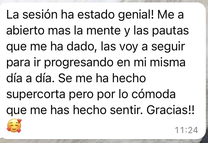 Testimonio real de una persona acompañada por Estrella Fontaneda 3