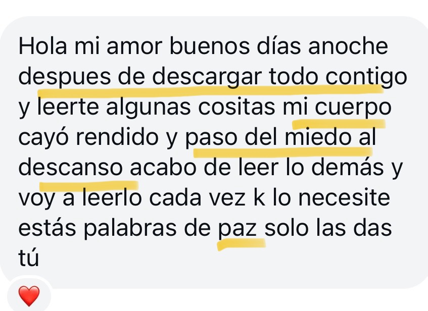 Testimonio real de una persona acompañada por Estrella Fontaneda 6